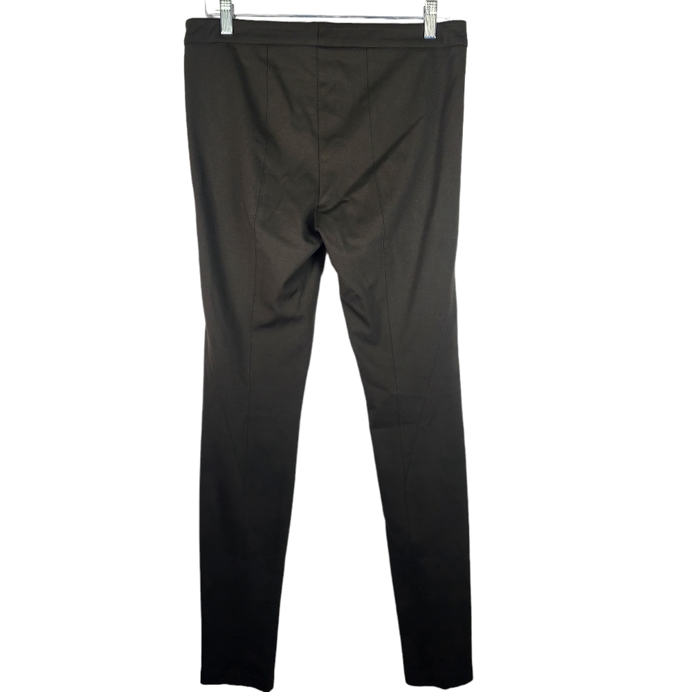 VINCE Womens 10 Stretchy Dress Work Pants Faux Zippers Skinny Leg Olive Green - Picture 6 of 6